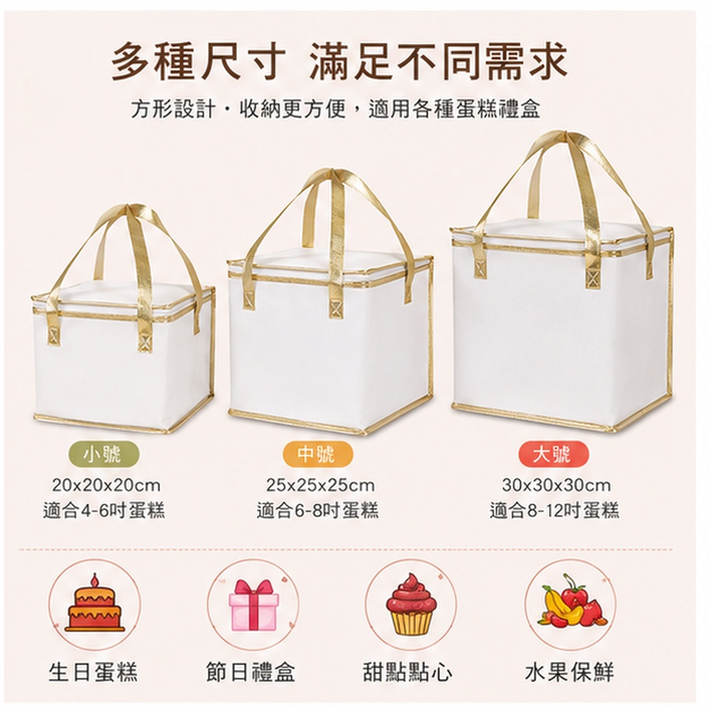 加厚無紡布保溫手提袋:圖片 2