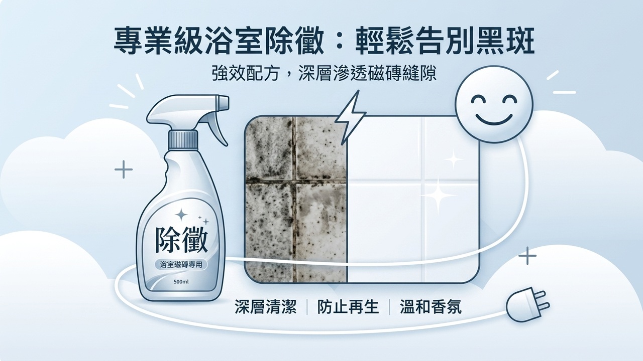 浴室磁磚除黴劑 商品說明圖